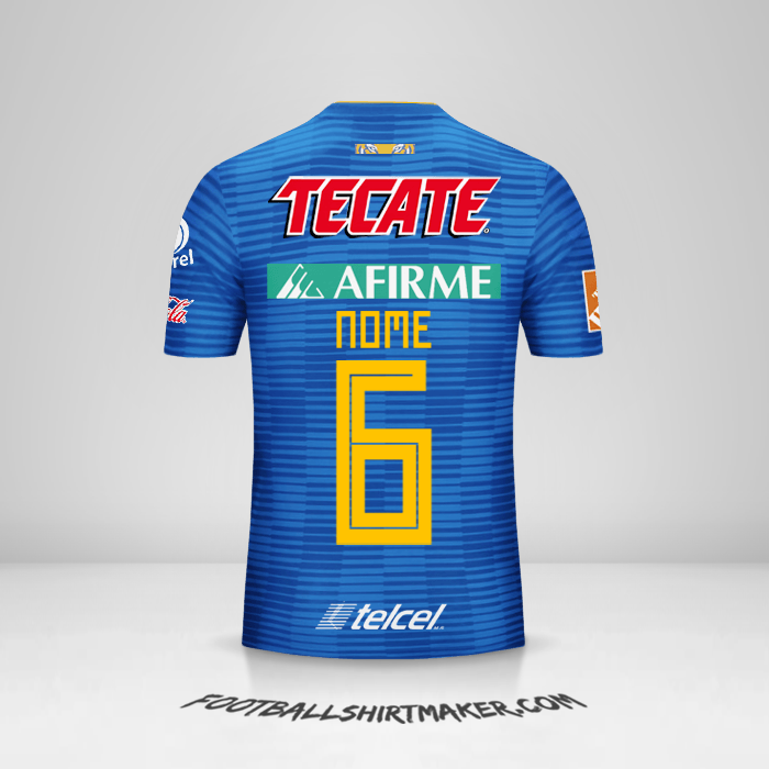 Maglia Tigres UANL 2018/19 Seconda -  nome - 6