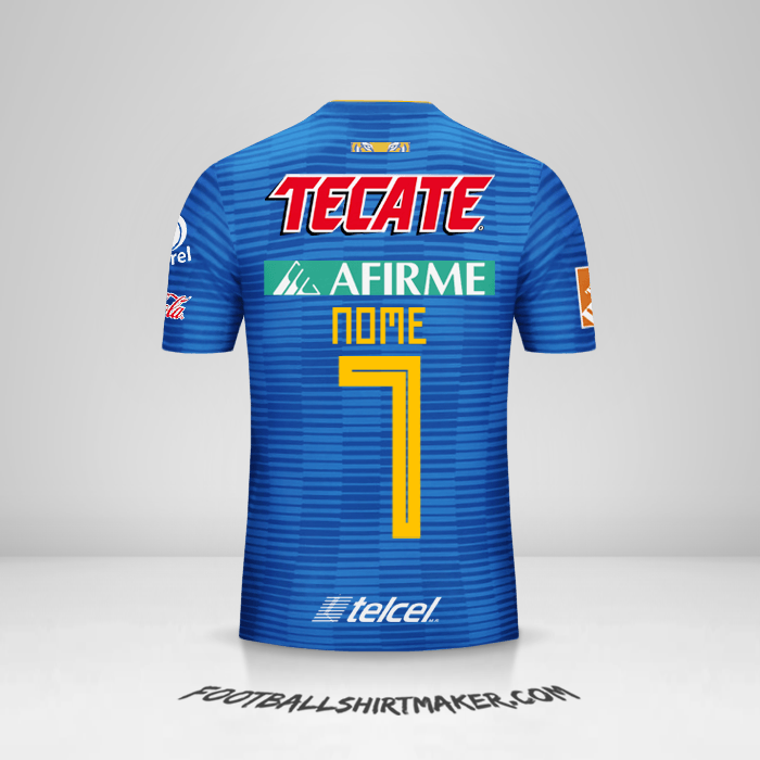 Camisa Tigres UANL 2018/19 Alternativa -  nome - 7