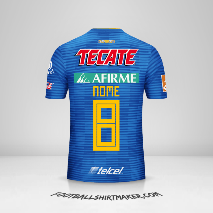 Camisola Tigres UANL 2018/19 Alternativa -  nome - 8