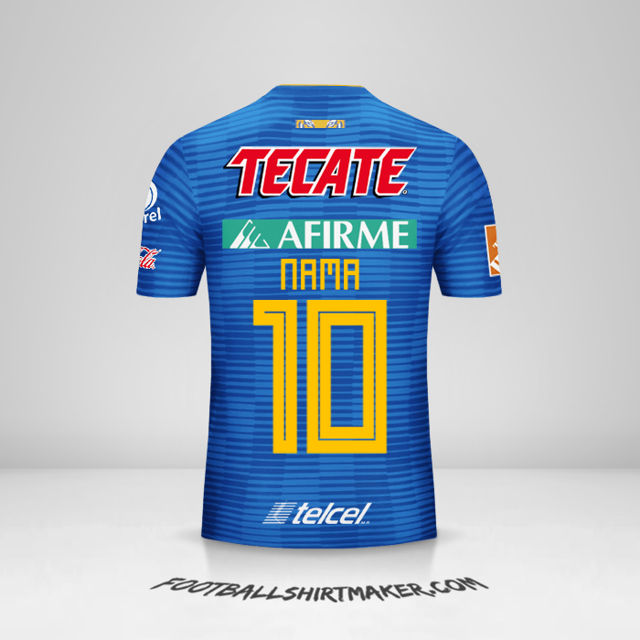 Jersey Tigres UANL 2018/19 Alternatif -  nama - 10