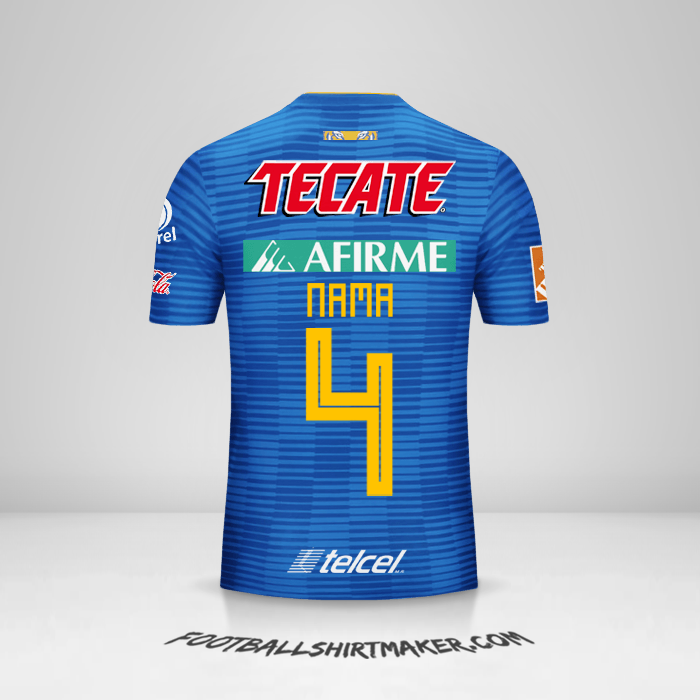 Jersey Tigres UANL 2018/19 Alternatif -  nama - 4