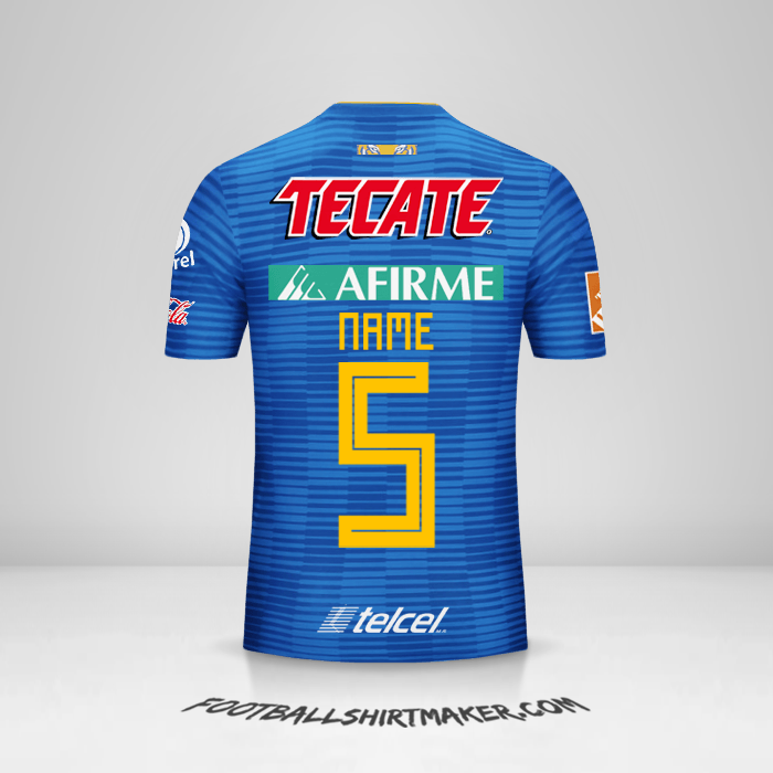 Jersey Tigres UANL 2018/19 Away -  name - 5
