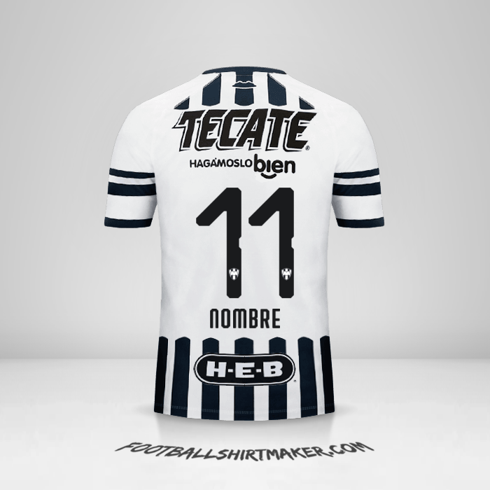 Jersey Monterrey 2018/19 -  nombre - 11