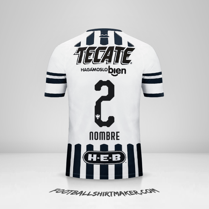 Jersey Monterrey 2018/19 -  nombre - 2