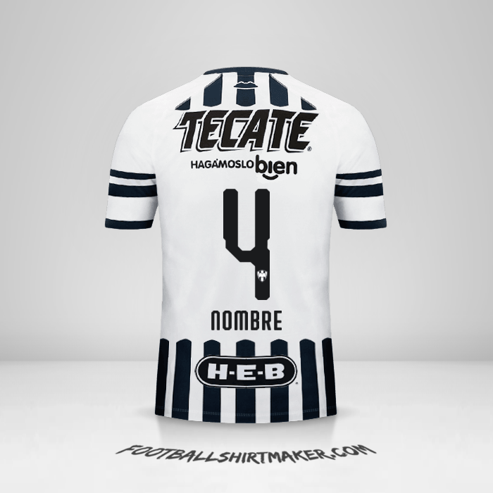 Jersey Monterrey 2018/19 -  nombre - 4