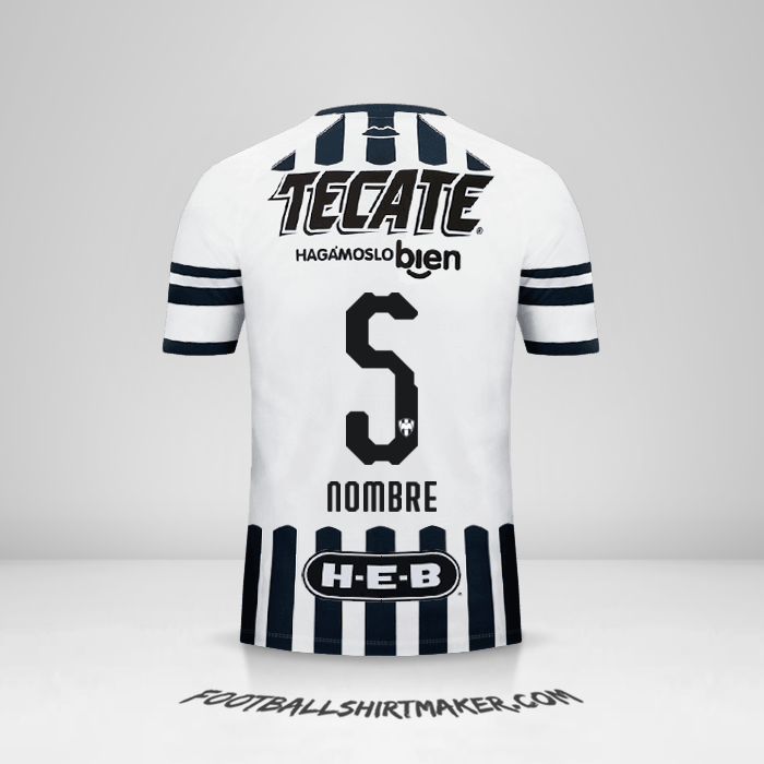 Camiseta Monterrey 2018/19 -  nombre - 5