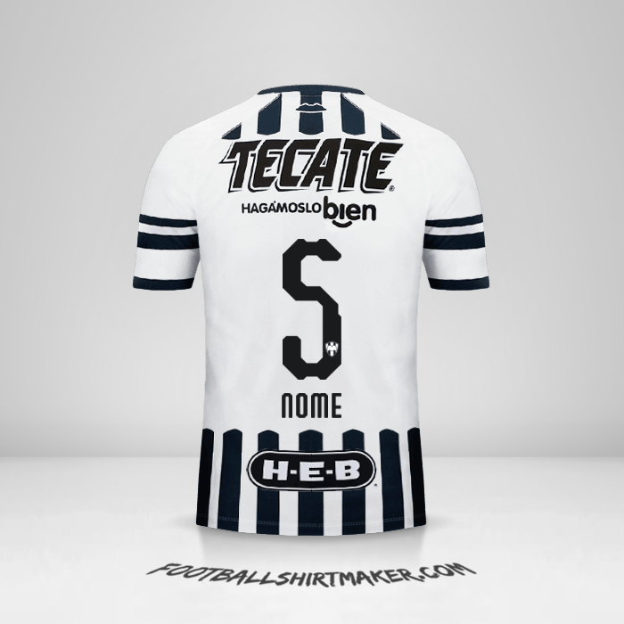 Camisola Monterrey 2018/19 -  nome - 5