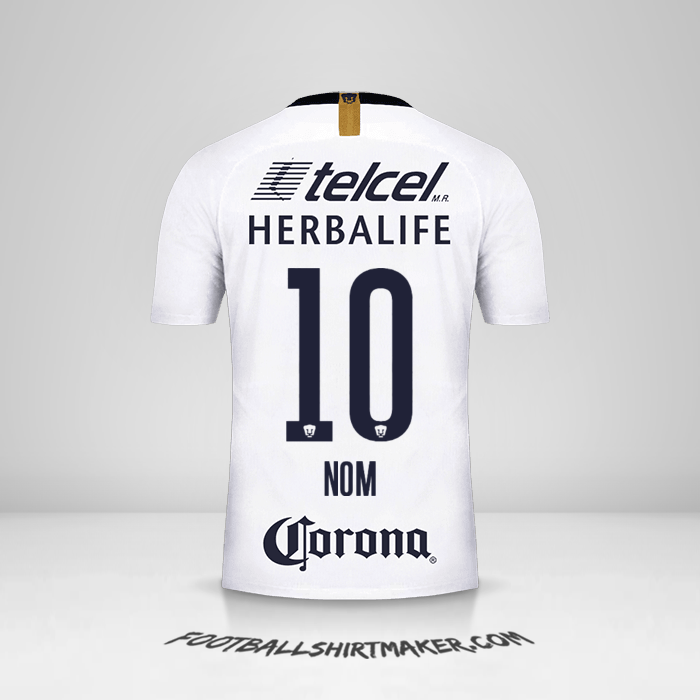 Maillot Pumas UNAM 2018/19 -  nom - 10