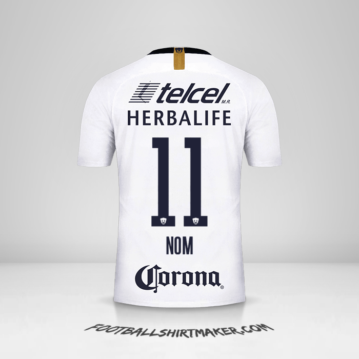 Maillot Pumas UNAM 2018/19 -  nom - 11