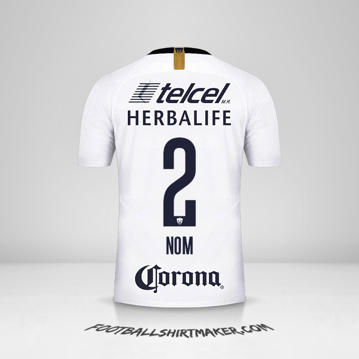 Maillot Pumas UNAM 2018/19 -  nom - 2