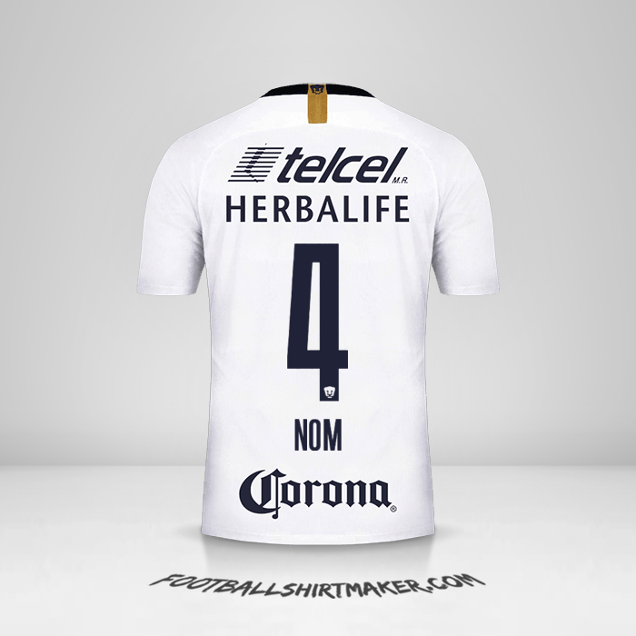 Maillot Pumas UNAM 2018/19 -  nom - 4