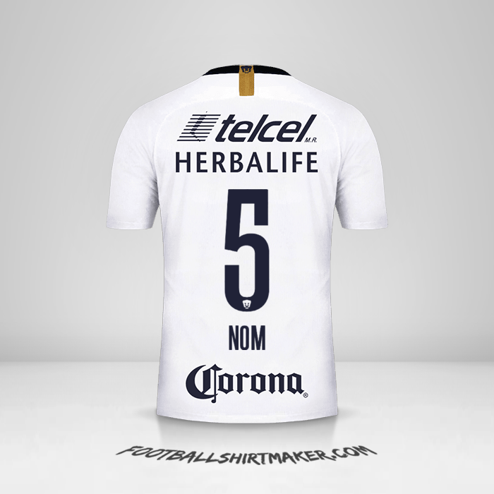 Maillot Pumas UNAM 2018/19 -  nom - 5