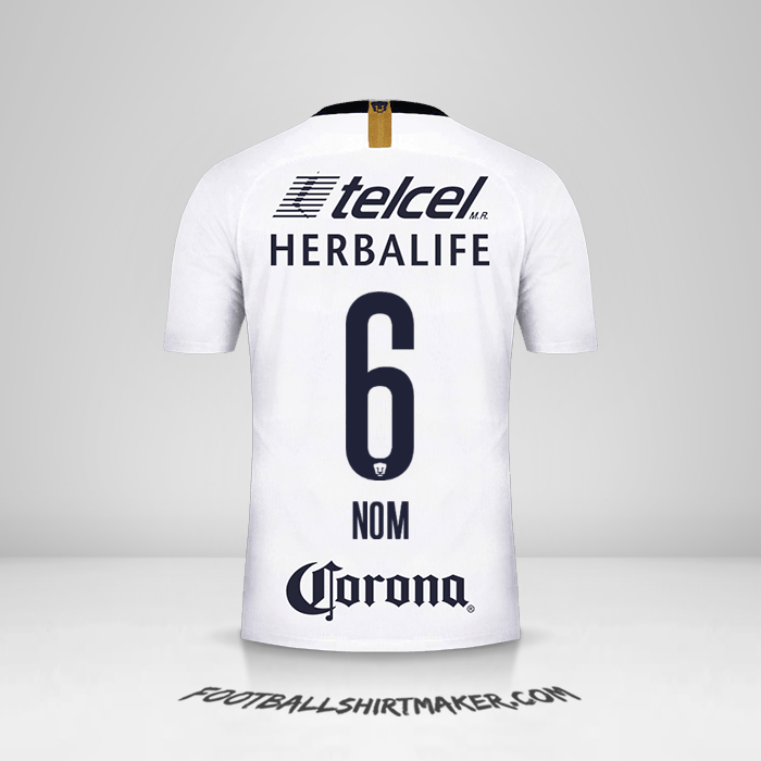 Maillot Pumas UNAM 2018/19 -  nom - 6