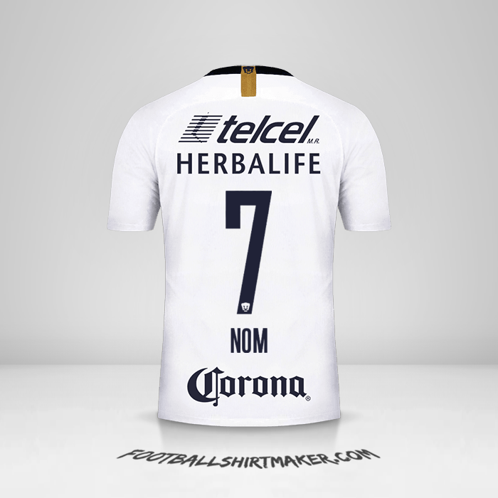 Maillot Pumas UNAM 2018/19 -  nom - 7