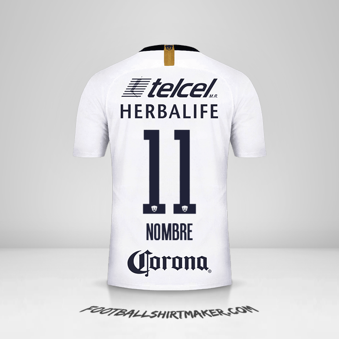 Jersey Pumas UNAM 2018/19 -  nombre - 11