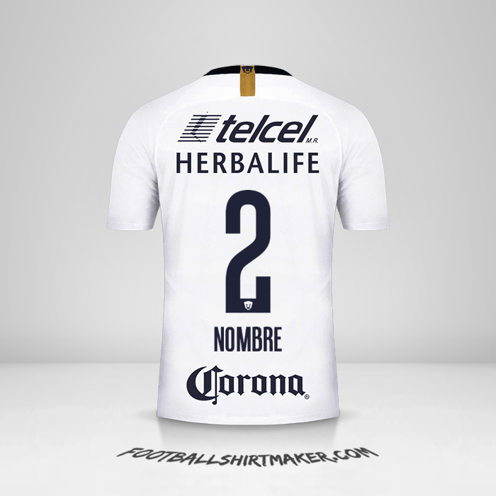 Jersey Pumas UNAM 2018/19 -  nombre - 2