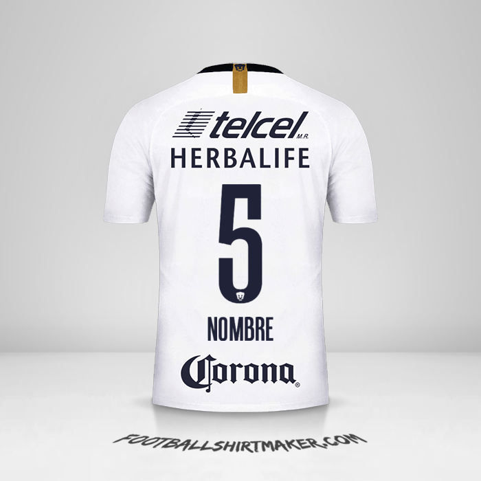 Jersey Pumas UNAM 2018/19 -  nombre - 5
