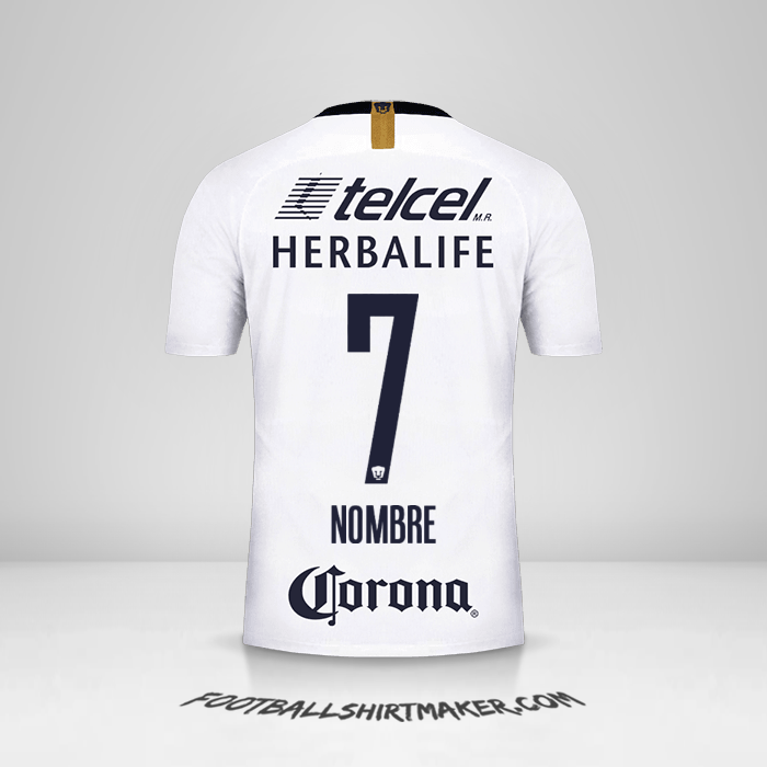 Jersey Pumas UNAM 2018/19 -  nombre - 7