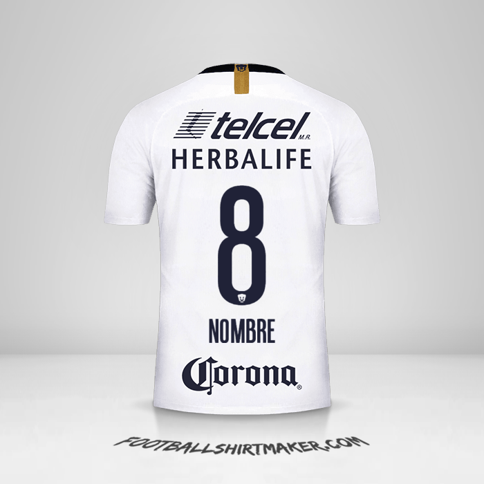Jersey Pumas UNAM 2018/19 -  nombre - 8