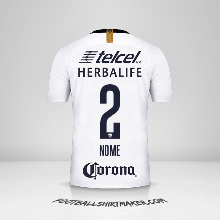 Camisa Pumas UNAM 2018/19 -  nome - 2