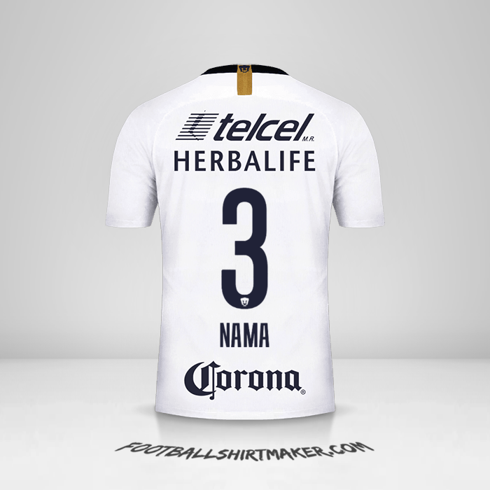 Jersey Pumas UNAM 2018/19 -  nama - 3