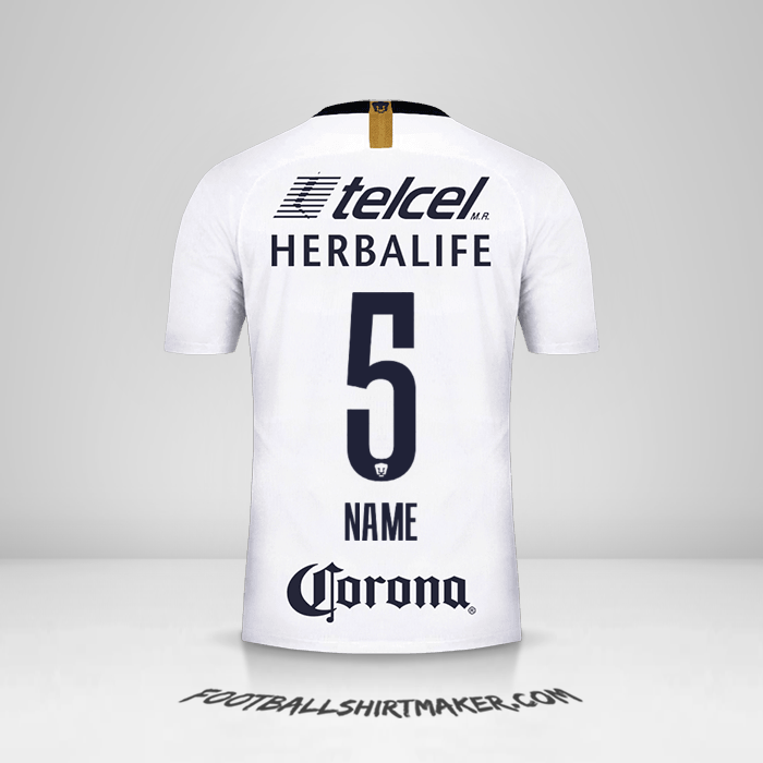 Shirt Pumas UNAM 2018/19 -  name - 5