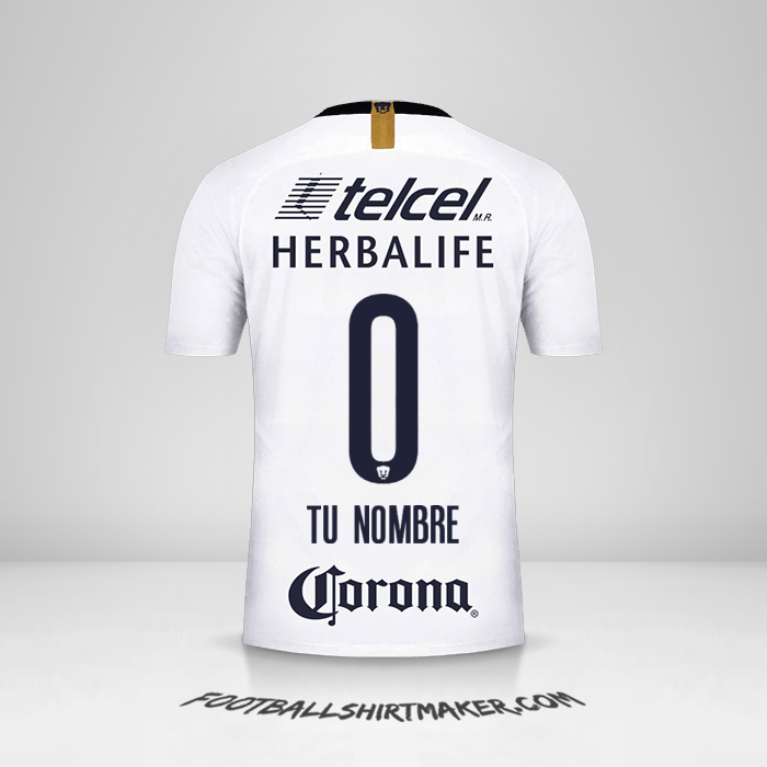 Jersey Pumas UNAM 2018/19 -  tu nombre - 0