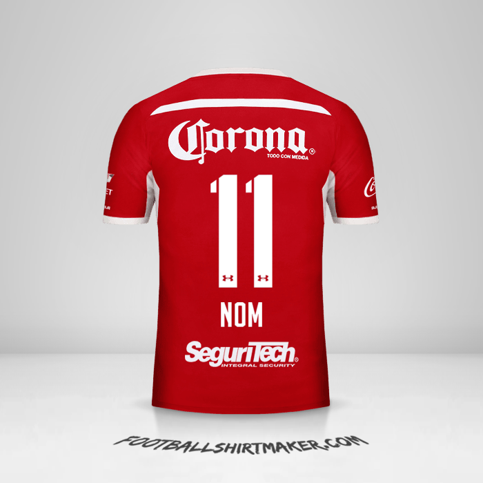 Maillot Toluca FC 2018/19 -  nom - 11