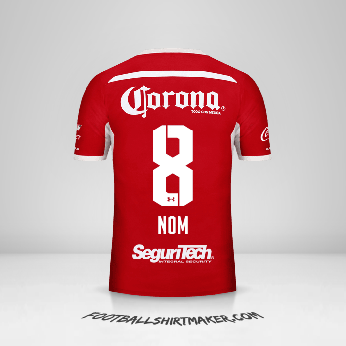 Maillot Toluca FC 2018/19 -  nom - 8