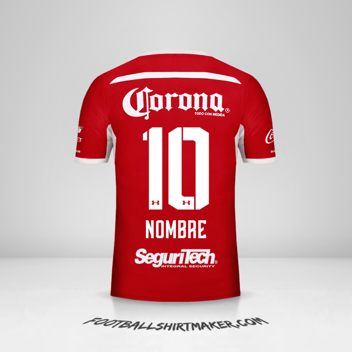 Jersey Toluca FC 2018/19 -  nombre - 10