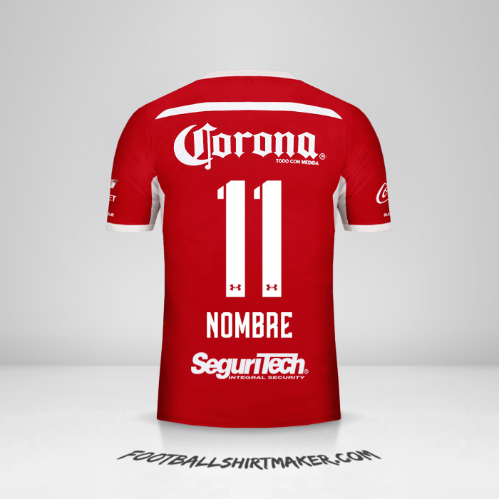 Camiseta Toluca FC 2018/19 -  nombre - 11