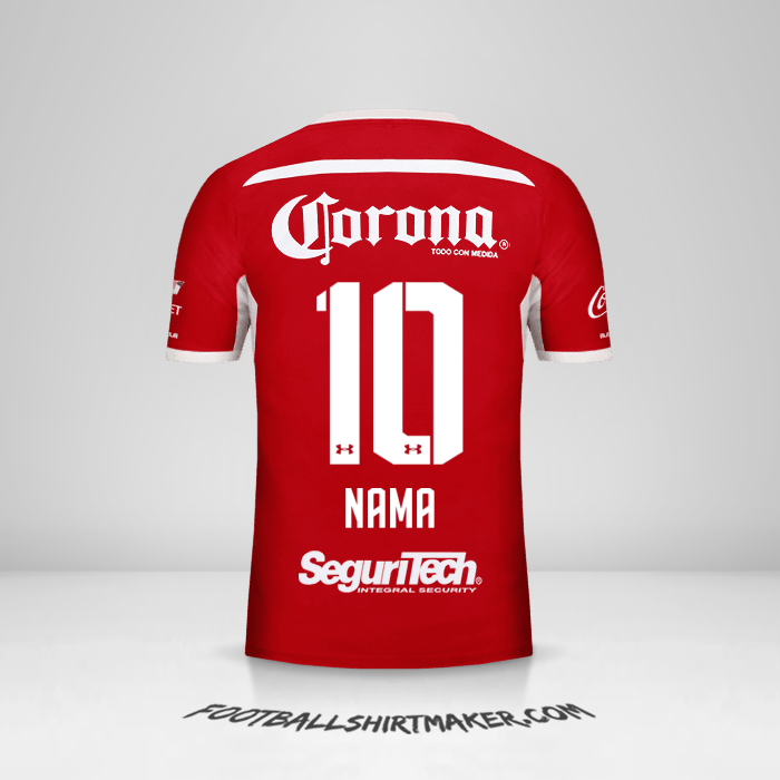 Jersey Toluca FC 2018/19 -  nama - 10