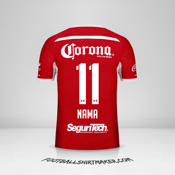 Jersey Toluca FC 2018/19 -  nama - 11