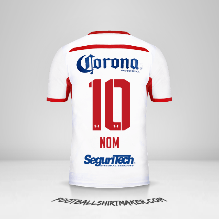 Maillot Toluca FC 2018/19 Extérieur -  nom - 10