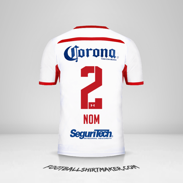 Maillot Toluca FC 2018/19 Extérieur -  nom - 2