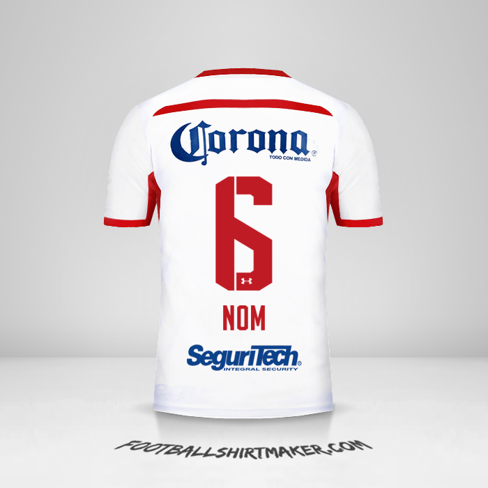 Maillot Toluca FC 2018/19 Extérieur -  nom - 6