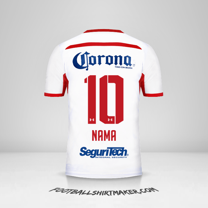 Jersey Toluca FC 2018/19 Alternatif -  nama - 10
