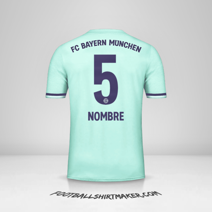 Camiseta FC Bayern Munchen 2018/19 Visita -  nombre - 5