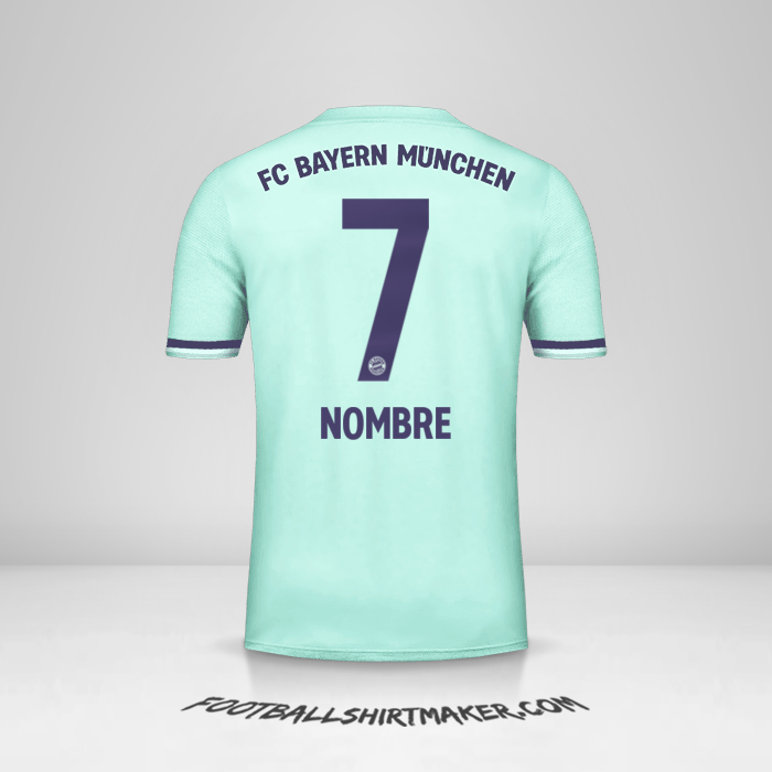 Jersey FC Bayern Munchen 2018/19 Visita -  nombre - 7