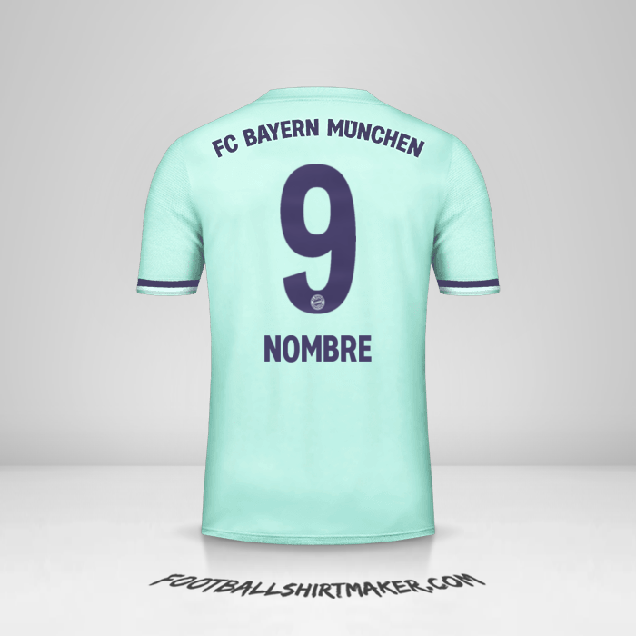 Jersey FC Bayern Munchen 2018/19 Visita -  nombre - 9
