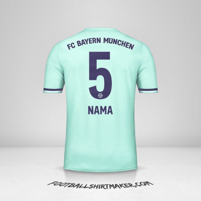 Jersey FC Bayern Munchen 2018/19 Alternatif -  nama - 5