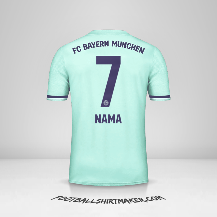 Jersey FC Bayern Munchen 2018/19 Alternatif -  nama - 7
