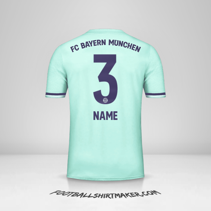 Shirt FC Bayern Munchen 2018/19 Away -  name - 3
