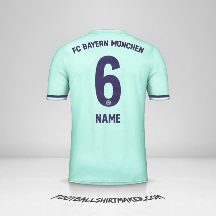 Shirt FC Bayern Munchen 2018/19 Away -  name - 6