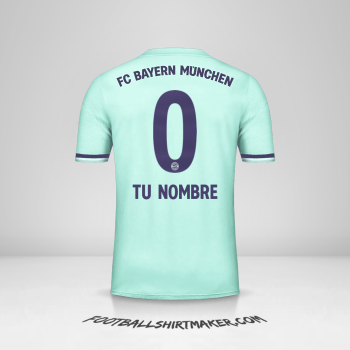 Jersey FC Bayern Munchen 2018/19 II -  tu nombre - 0