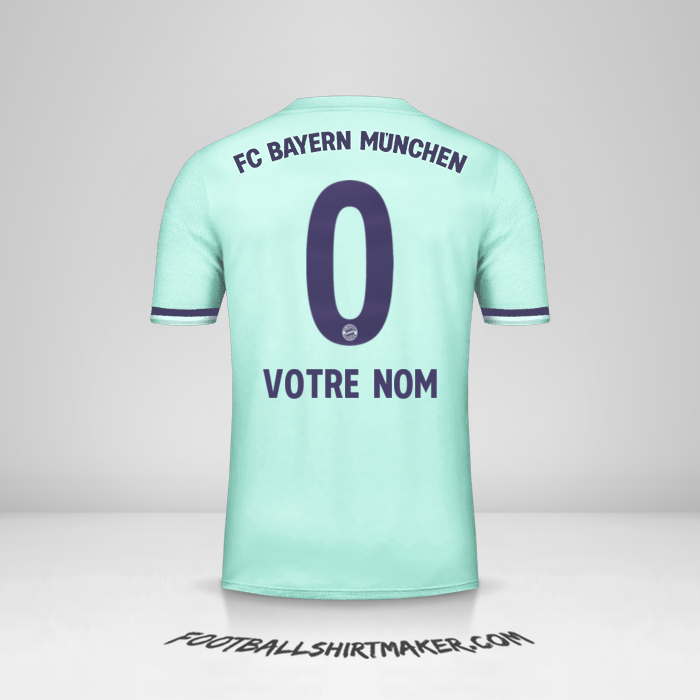 Maillot FC Bayern Munchen 2018/19 II -  votre nom - 0