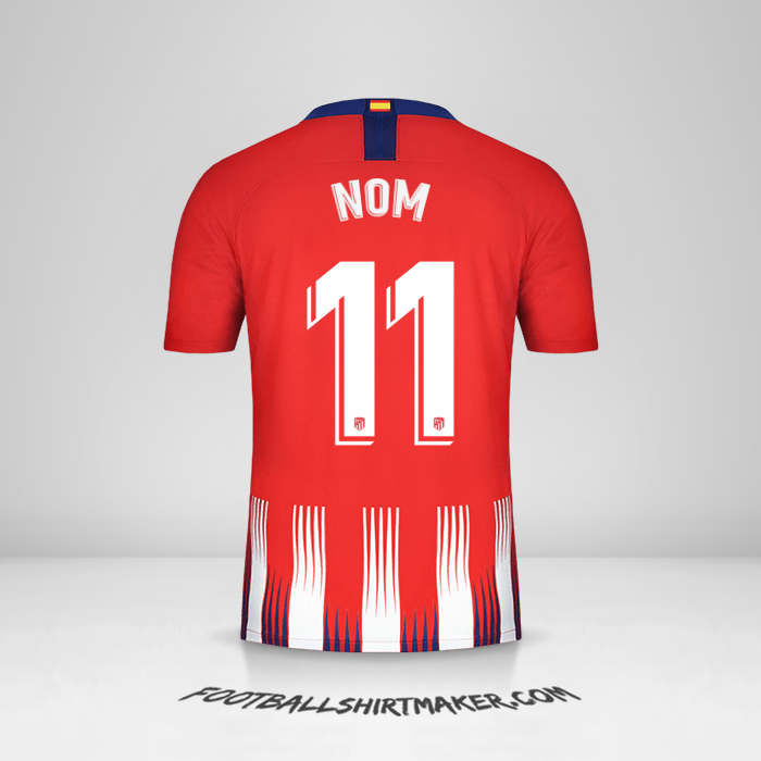 Maillot Atletico Madrid 2018/19 -  nom - 11
