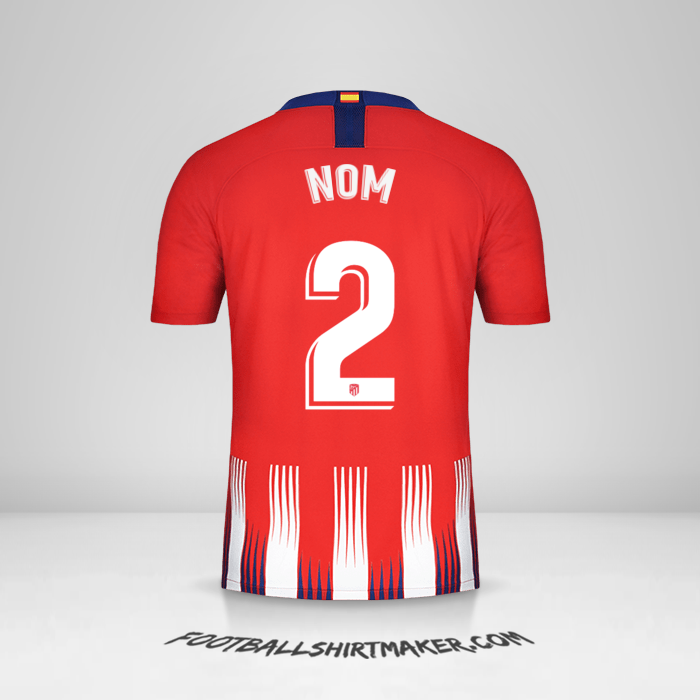 Maillot Atletico Madrid 2018/19 -  nom - 2