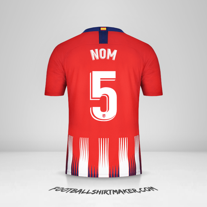 Maillot Atletico Madrid 2018/19 -  nom - 5