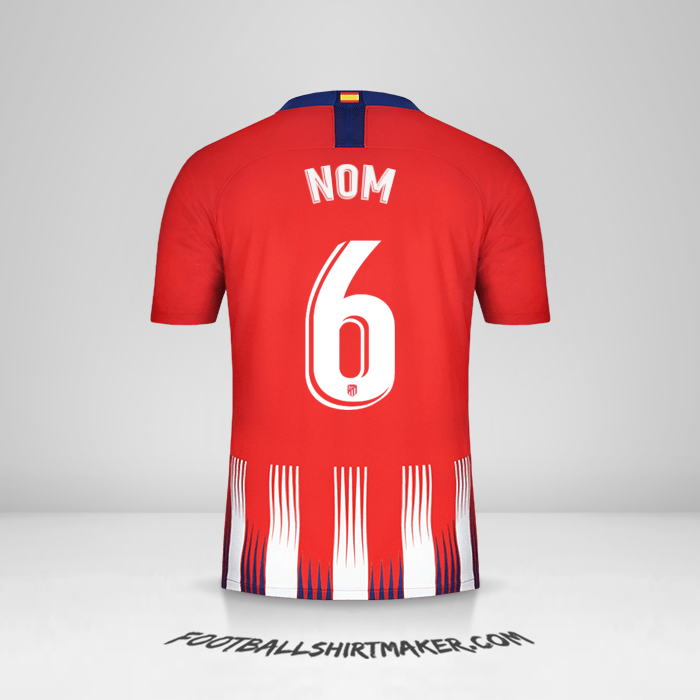 Maillot Atletico Madrid 2018/19 -  nom - 6